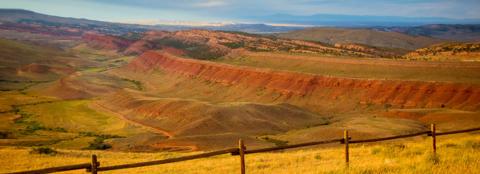 dramatic Wyoming landscape 