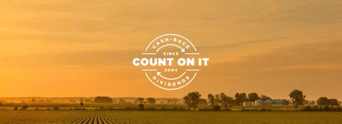 sunset landscape with count on it graphic